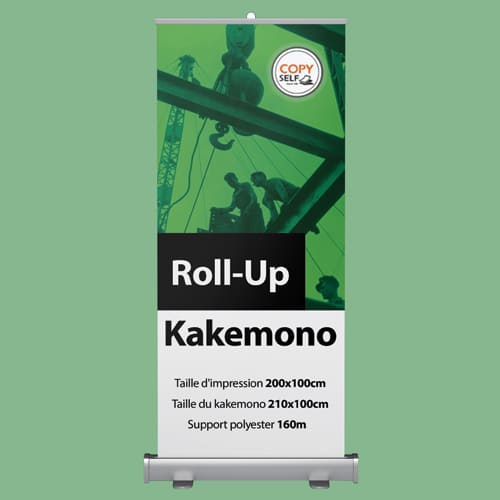 Impression de kakémonos 200 x 100 en-ligne à Paris France