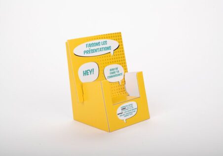 IMPRESSION PRÉSENTOIR EN CARTON CONTRECOLLÉ