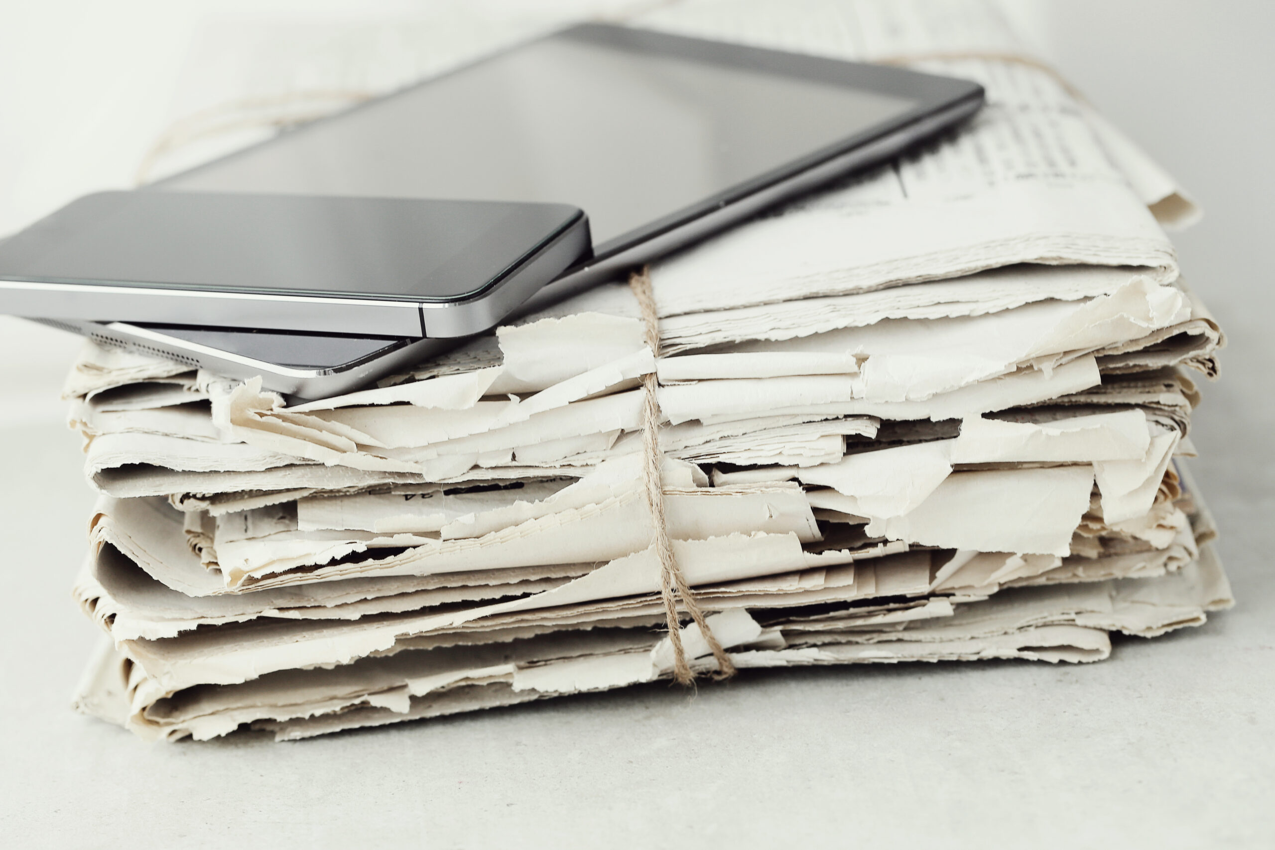Newspaper Communication papier